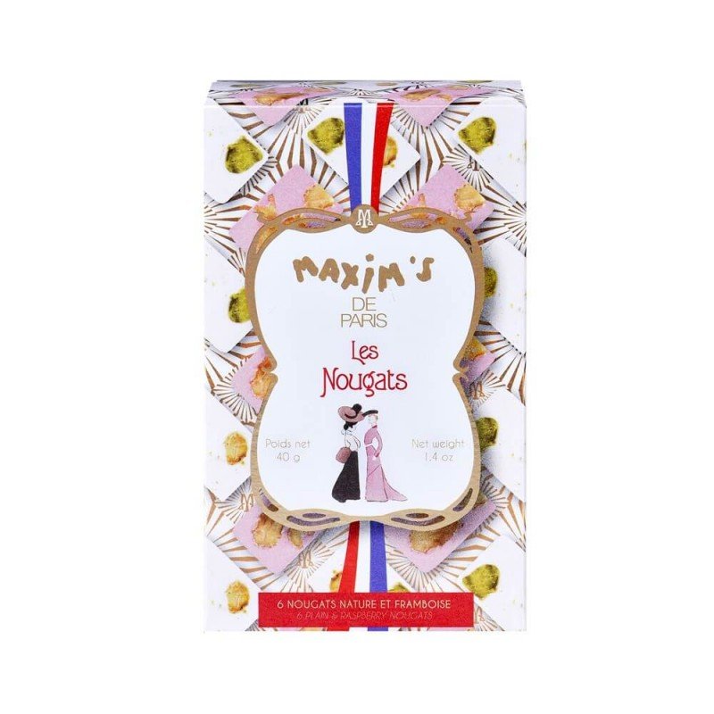 Vanilla and Raspberry Nougats Made in Provence, 6 pces-Confectionery-Maxim's shop