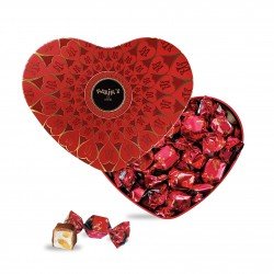 Milk Chocolate Covered Nougat in Red Heart Tin, 3.1oz-Chocolate-Maxim's shop