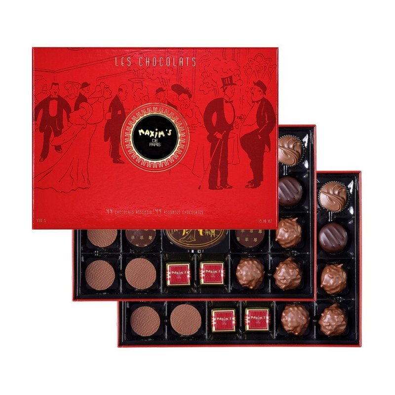 Assorted Chocolates in Luxury Box, 44 Pces-Chocolate-Maxim's shop