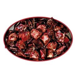 Chocolate covered coffee candy, Red oval tin, 6.17oz-Chocolate-Maxim's shop