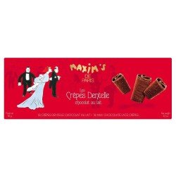 Milk Chocolate Covered Crispy Crepe Cookie Box, 18 Pces-Cookies-Maxim's shop