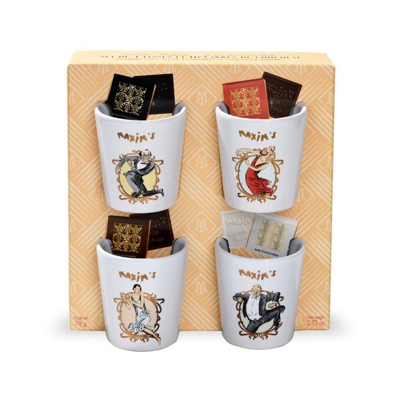 Mug Set with 16 Chocolate Squares-Gifts-Maxim's shop