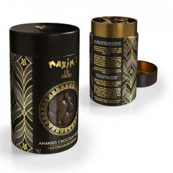 Milk Chocolate Covered Almonds in Metal Tin Box, 2.8oz-Chocolate-Maxim's shop